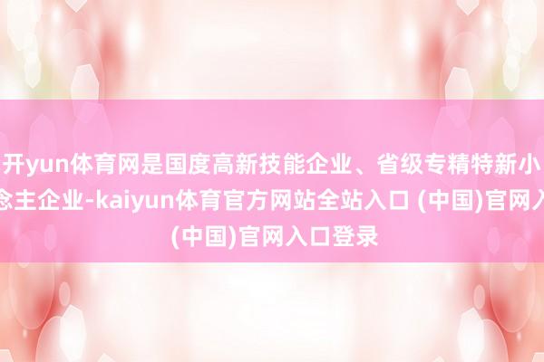开yun体育网是国度高新技能企业、省级专精特新小巨东说念主企业-kaiyun体育